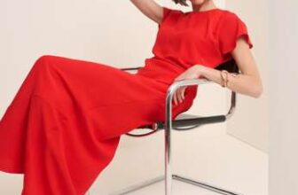 Red Asymmetric Naz Maxi Dress
