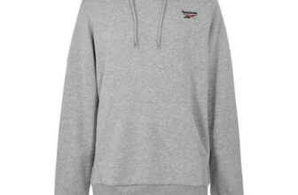 Reebok Mens Identity Small Logo Overhead Hoodie