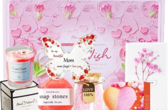 Relaxation Spa Gift Set: Exclusive Butterfly Keepsake Plaque, Scented Candle, Heart-shaped Bath Bomb, LOVE Bath Salts, Diamond Handmade Soap Ideal for Mothers Day, Birthdays & Christmas