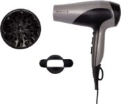Remington Ionic Dry Hair Dryer Black/Silver 2200 with Diffuser and Cool Shot