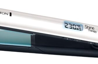 Remington Shine Therapy Hair Straightener with Advanced Ceramic coating infused with Moroccan Argan Oil for sleek & smooth glide, Floating plates, Digital display, 9 settings 150C230C, S8500
