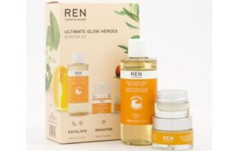 Ren Skincare Three Piece Ultimate Glow Heroes Starter Kit