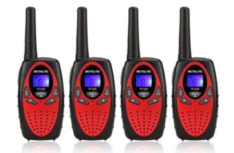 Retevis RT628 Walkie Talkies with VOX, 2 Pack Red