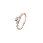 Revere 9ct Rose Gold 0.05ct Diamond Engagement Ring – P