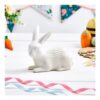 Ribbed Ceramic Bunny Decoration