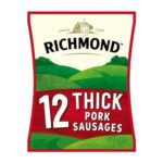 Richmond 12 Thick Pork Sausages 615g