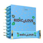Ridiculous Vegan Protein Bar – Award Winning, Wild Chocolate Peanut, 9 Bars, 100% Plant Based & Palm Oil Free, High Protein – Protein Works