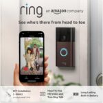 Ring Battery Video Doorbell DIY Wireless Video Doorbell Camera with Head-To-Toe View, HD Video Easy to install (5 min) With Built-in Battery I 30-day free trial of Ring Subscription Plan
