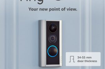 Ring Peephole Camera (Door View Cam) 3455mm door thickness (Recommended version) Wireless Doorbell Security Camera with 1080p HD video, Wifi 30-day free trial of Ring Subscription Plan