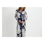 River Island Womens Midi Shirt Dress Cream Floral