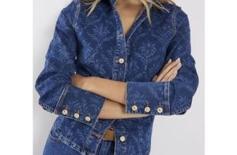 River Island Womens Shirt Blue Paisley