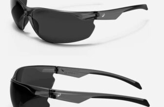 Roadr Speed 100% UV Protection Anti-Fog Cycling Sunglasses, Smoked Black – Free Click & Collect
