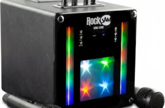 RockJam Bluetooth Karaoke Machine with Two Mics, Rechargeable