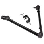 RockJam Premium Tube-Style Microphone Stand Boom Arm With Internal Springs, Desktop Clamp and Built-in Cable Management