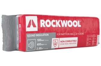 Rockwool Sound Insulation Slab – 100 x 400 x 1200mm – Free C&C