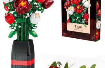 Rose Bouquet Building Set,761 PCS Botanical Plant Decor Collection Building Block Toy,Valentines Day Gift Compatible with Lego Flowers for Adults Women Boys Girls 8 9 10 11 12