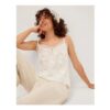Rosie Embroidered Cami Top White Cotton