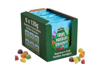 Rowntrees Fruit Pastilles Squidgers 9x120g