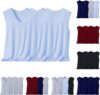 Running Cotton Vests Mens 3PC V Neck Solid Linen Sleeveless T Shirt Soft Lightweight Gym Vest Slim Fit Breathable Bodybuilding Vests Workout Sports Tank Tops for Weightlifting Training