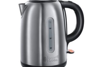 Russell Hobbs Brushed Stainless Steel & Black Electric 1.7L
