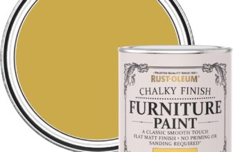 Rust-Oleum Yellow Upcycled Furniture Paint in Chalky Finish – Lemon Jelly 750ml