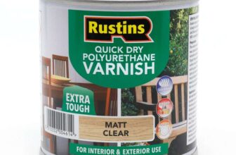 Rustins Quick Dry Polyurethane Varnish, 250ml, Matt Clear Finish – Prime Deal