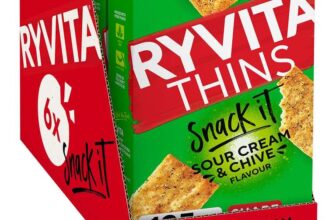 Ryvita Thins Snack It Sour Cream and Chive / Rosemary & Sea Salt Flavour 125g x 6 (£4.79-£5.36 S&S) – Prime Deal