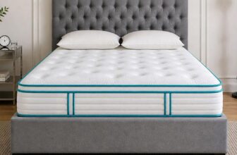 SANA SLEEP 4FT6 Double Mattress, 11 Zone Orthopedic Double Mattress, Pocket Spring Mattress, Motion Isolation, Pressure Relief, Supportive & Comfortable, 135x190x27 cm