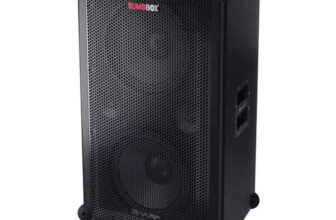 SHARP SumoBox CP-LS100 Portable Bluetooth Megasound PA Speaker – Black