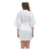 SHCNSJCBride Silk Kimono Robe for Women White L