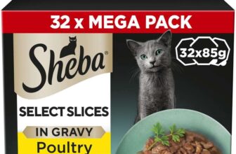 SHEBA Select Slices Cat Trays Poultry Collection in Gravy 32 x 85g (£13.48 S&S)
