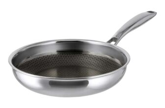 SILVERCREST 24cm Honeycomb Stainless Steel Frying Pan