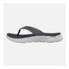 SKECHERS Womens Go Walk Flex Eve Flip Flops Navy