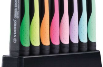 STABILO GREEN BOSS Pastel – Highlighter – Deskset of 8 with stand