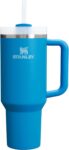 STANLEY 1913 Quencher H2.0 Flowstate Tumbler 1.2L – Cold for 11 Hours – Iced for 48 Hours – Metal Water Bottle with Straw, Handle and Lid – Dishwasher Safe – Travel Mug for Cold Drinks – Azure