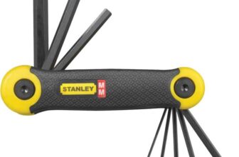 STANLEY Metic Folding Hex Key Set Pocket Size (8 Pieces) 2-69-264 (Prime Exclusive)