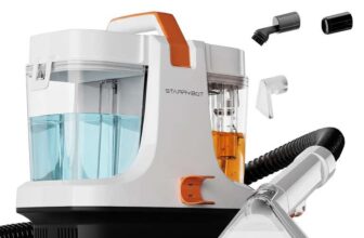 STARRYBOT Portable Carpet & Upholstery Cleaner Machine, 15Kpa Powerful Suction, Compact Cleaner – Prime Exclusive. Sold by HEYWORK FBA