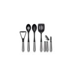 Sabichi Stainless Steel Nylon Utensils: Masher, Spoon, Turner, Tin Opener