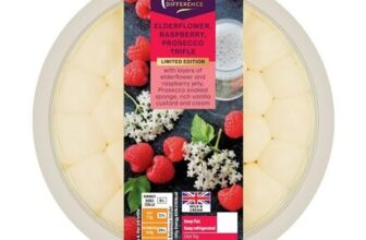 Sainsburys 615g Elderflower, Raspberry & Prosecco Trifle, Taste the Difference