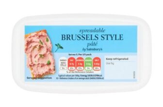 Sainsburys Brussels Style Spreadable Pate 175g (Nectar)