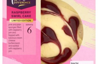 Sainsburys Taste the Difference Raspberry Swirl Cake 410g – £1.97 (with Nectar)