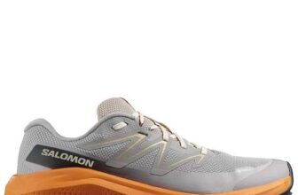 Salomon Mens Trail Running Ultra Flow 2 Gore-Tex Trainers – Grey/Orange (Sizes 6.5 – 12)
