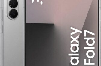 Samsung Galaxy Z Fold7 AI Phone, Thin and Light Foldable Design, Large Screen, 200MP Camera, 256GB Storage, 12GB Memory, 4400 mAh Battery, Silver Shadow, 3 Year Extended Warranty (UK Version)