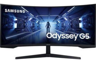 Samsung Odyssey G5 LC34G55TWWPXXU 34 Curved UltraWide Gaming Monitor UWQHD 34401440 165Hz 1ms FreeSync Premium HDR10(Sold By AO)