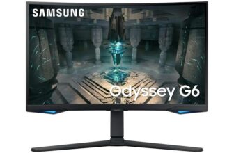 Samsung Odyssey G6 LS27BG650EUXXU 27 Curved Smart Gaming Monitor with Speakers – QHD 2560×1440, 240Hz, 1ms, Height Adjust (Prime Exclusive)