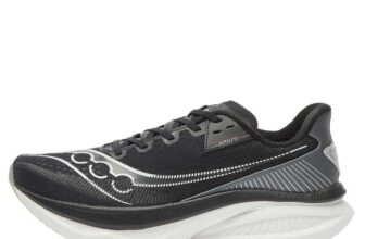 Saucony Endorphin Azura Mens Running Shoes, Sizes 6-10 – Black & White