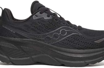 Saucony Hurricane 25 Running Trainers In Triple Black W/Code