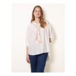 Scarf Viscose Crinkle Shirt