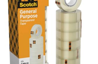 Scotch Transparent Tape, 8 Rolls (19mm x 33m)