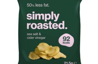 Sea Salt and Cider Vinegar Crisps, 24×21.5g, Multipack